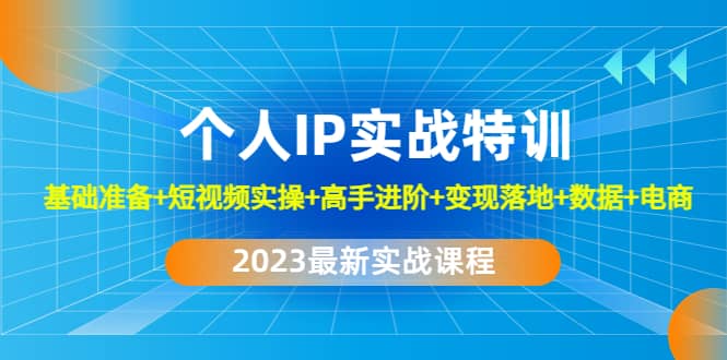 2023个人IP实战特训：基础准备 短视频实操 高手进阶 变现落地 数据 电商插图