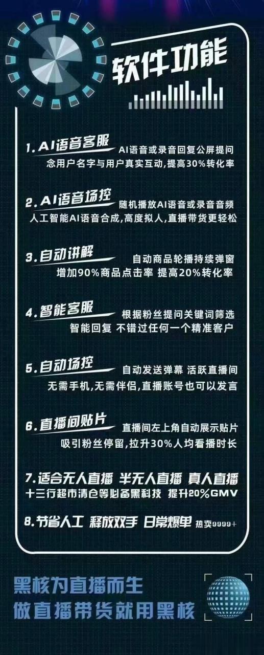 【高端精品】外面收费998的黑核AI爆单助手，直播场控必备【永久版脚本】插图2