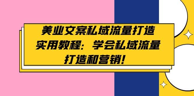 美业文案私域流量打造实用教程：学会私域流量打造和营销插图