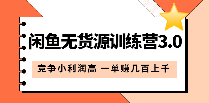 闲鱼无货源训练营3.0：竞争小利润高 一单赚几百上千（教程 手册）第3次更新插图