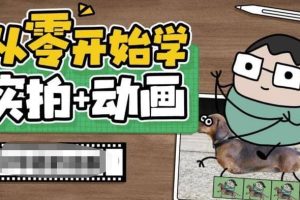 从零开始学实拍加动画，实拍加动画创意教程（49节视频课）