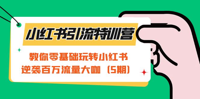 小红书引流特训营-第5期：教你零基础玩转小红书，逆袭百万流量大咖插图