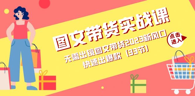 图文带货实战课：无需出镜图文带货2023新风口，快速出爆款（33节）插图