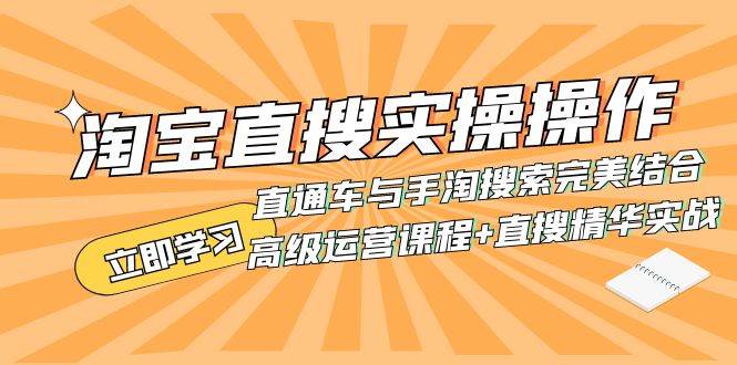 淘宝直搜实操操作 直通车与手淘搜索完美结合（高级运营课程 直搜精华实战）插图