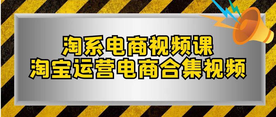 淘系-电商视频课，淘宝运营电商合集视频（33节课）插图