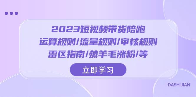 2023短视频·带货陪跑：运算规则/流量规则/审核规则/雷区指南/薅羊毛涨粉..插图