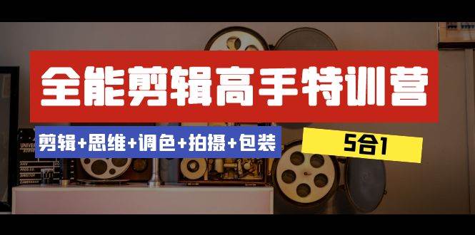 全能剪辑-高手特训营：剪辑 思维 调色 拍摄 包装（5合1）53节课插图