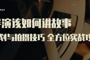 导演该如何讲故事：策划与拍摄技巧 全方位实战攻略（8节课 原价799）