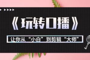 月营业额700万 大佬教您《玩转口播》让你从“小白”到剪辑“大师”