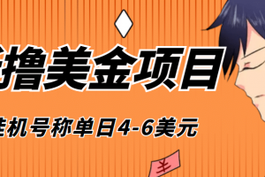 外面收费1980的最新国外撸美金挂机项目，号称单窗口一天4美金 (脚本 教程)