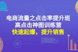 电商流量之点击率提升班 高点击神图训练营：快速起爆，提升销售