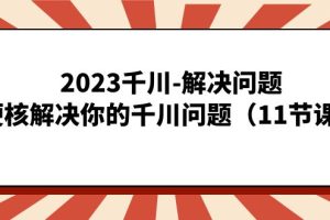 2023千川-解决问题，硬核解决你的千川问题（11节课）