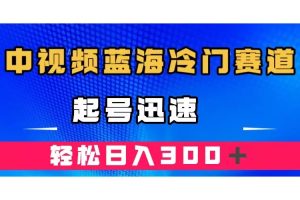 中视频蓝海冷门赛道，韩国视频奇闻解说，起号迅速，日入300＋