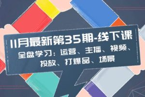 11月最新-35期-线下课：全盘学习：运营、主播、视频、投放、打爆品、场景