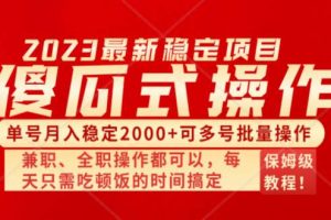 傻瓜式无脑项目 单号月入稳定2000  可多号批量操作 多多视频搬砖全新玩法