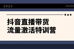 抖音直播带货-流量激活特训营，入行新手小白主播必学（21节课 资料）